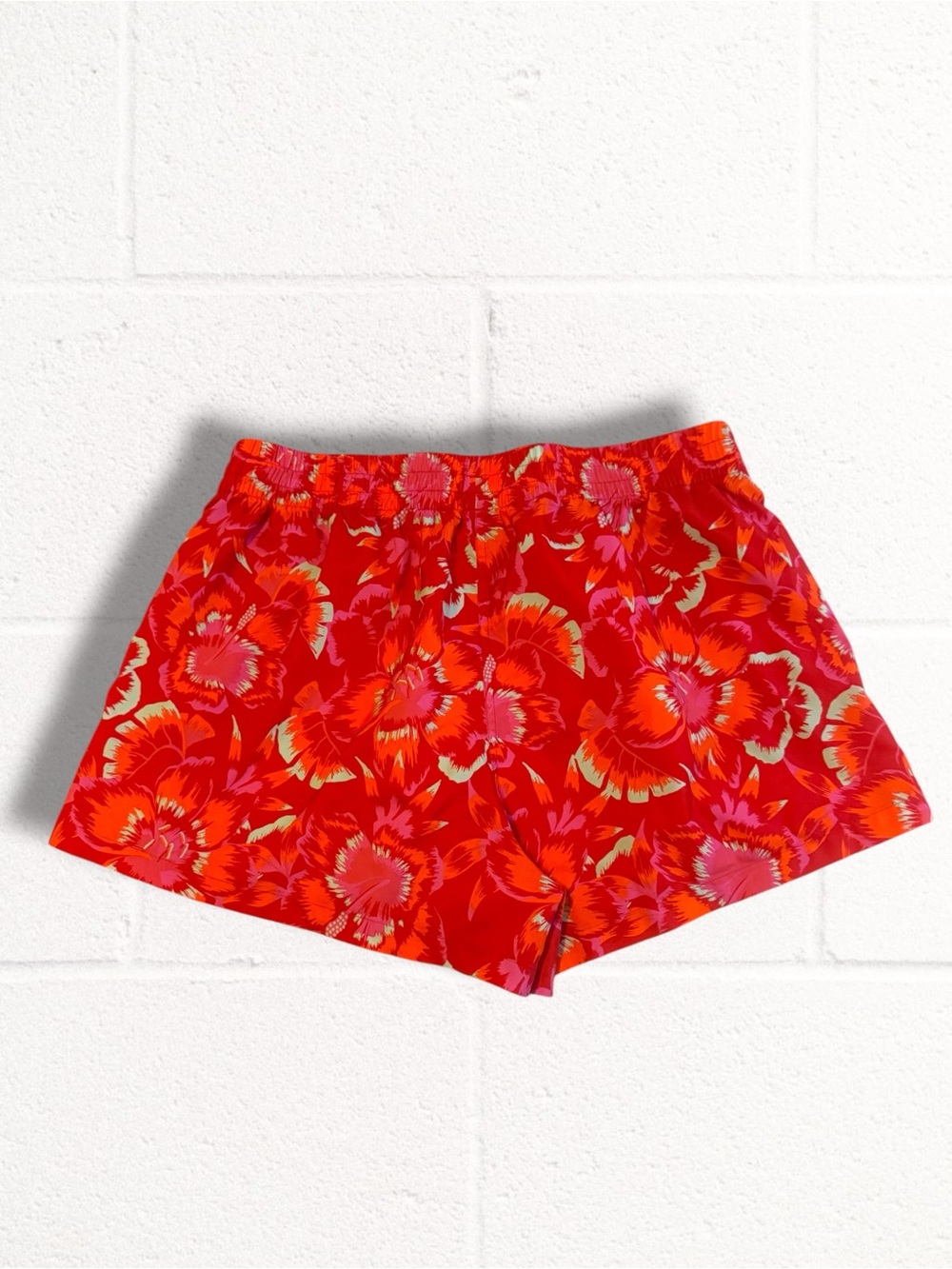 Adidas x Farm Rio Red Tropical Floral Running Shorts, Large - Picture 4 of 5